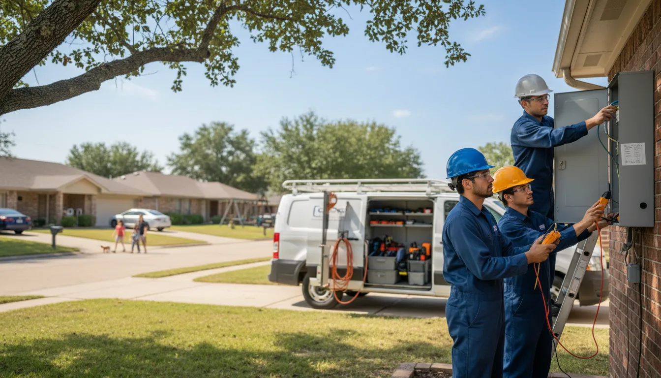 Certified electrician providing emergency electrical services in Kimmswick, MO